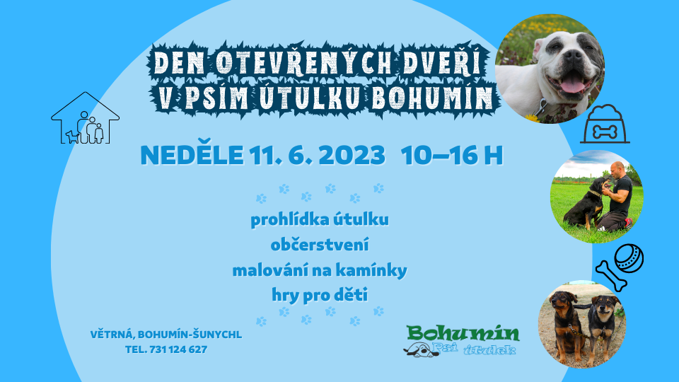 Den otevřených dveří v psím útulku Bohumín