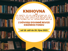 Uzávěrka knihovny z důvodu revize knižního klubu 0