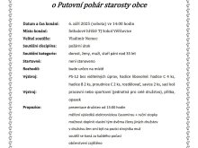 Pozvánka na soutěž v požárním útoku o putovní pohár starosty obce  0
