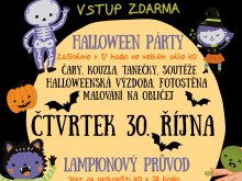 HALLOWEENSKÁ PARTY A LAMPIÓNOVÝ PRŮVOD 