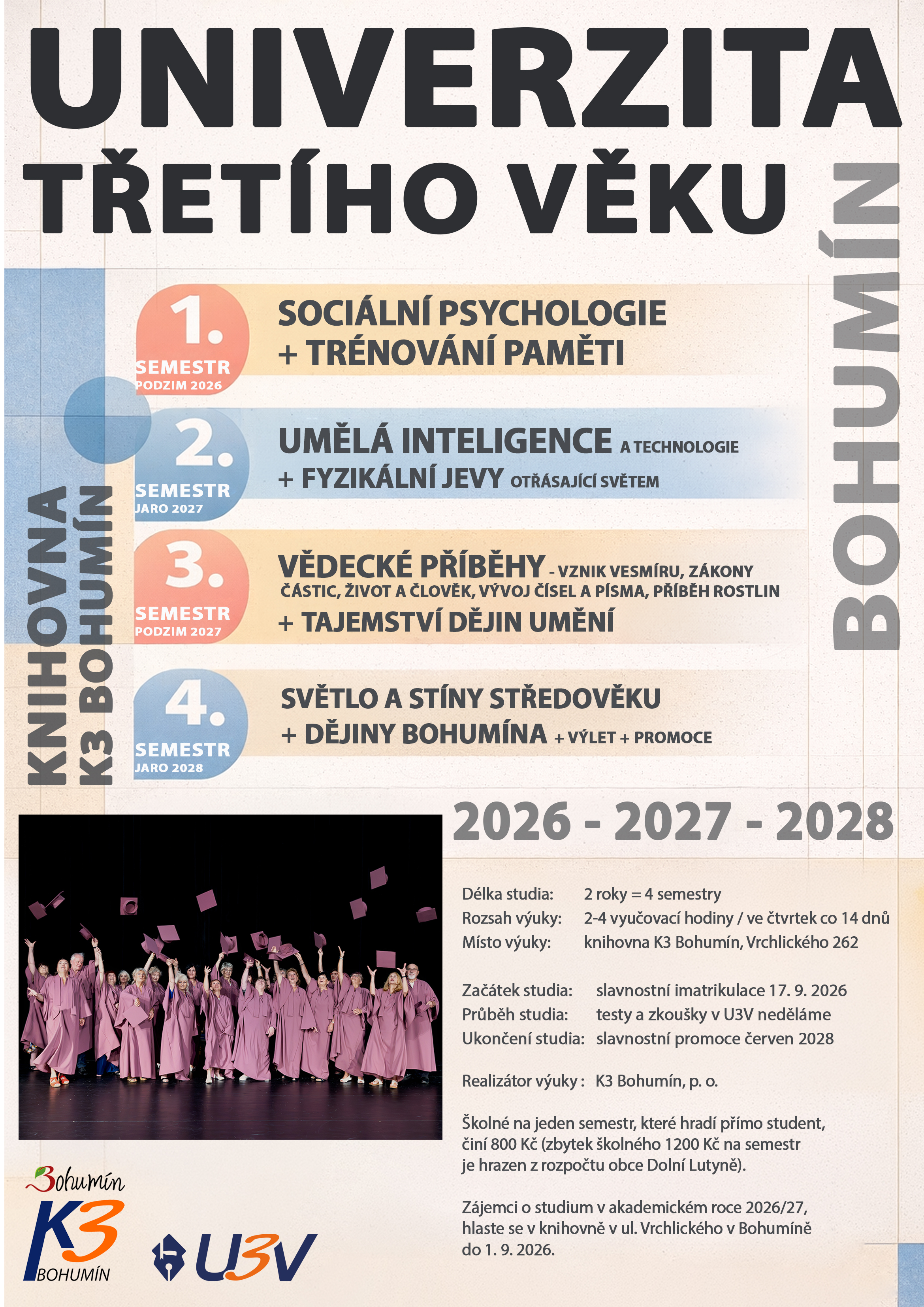 Univerzita třetího věku 2026 - 2028