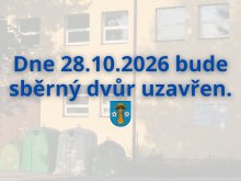 Ve středu 28. října bude sběrný dvůr z důvodu státního svátku uzavřen. 0
