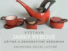 Výstava keramických prací Jarky Rybové 7.9. - 7.10. 2022 v knihovně 0